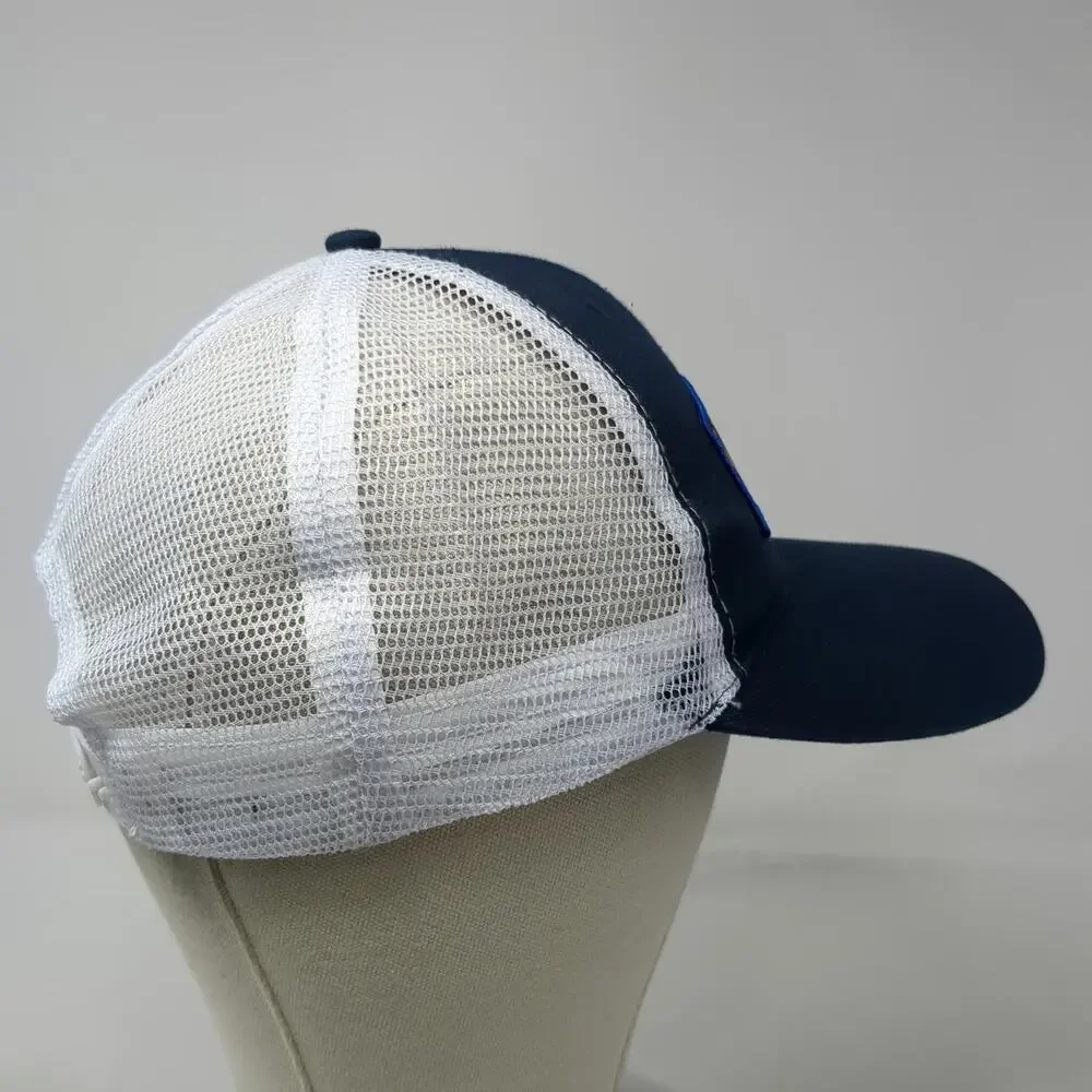 KENO Blue One Size Trucker Hat Mesh Back Snapback Embroidered Patch Gaming Logo
